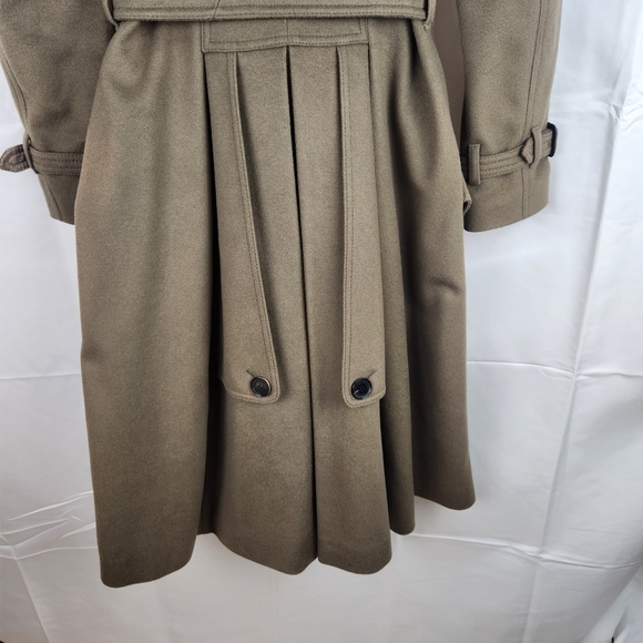 Burberry wool/cashmere coat size 6 with removable collar - Picture 4 of 14